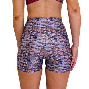 Purple Mermaid Scales Sustainable Shorts