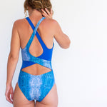 Blue Mermaid Scales Recycled Swimsuit