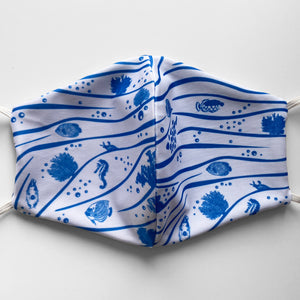Ocean Print Sustainable Face Mask