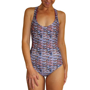 Purple Mermaid Scales Eco Friendly Swimsuit