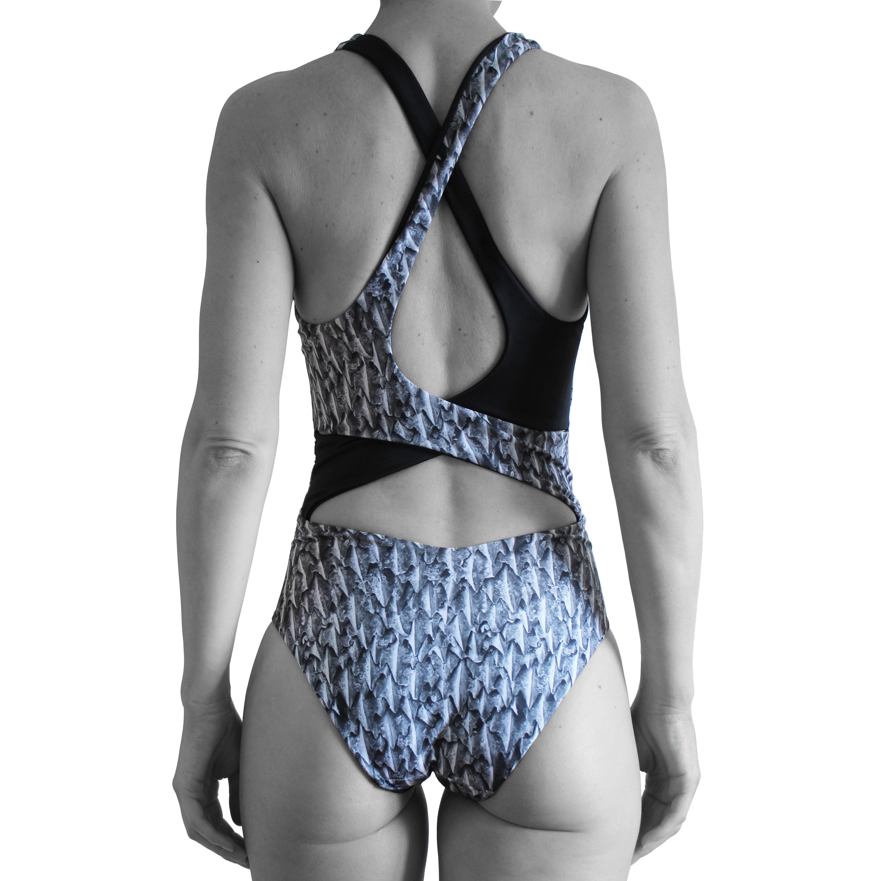 Shark Skin Print Recycled Swimsuit